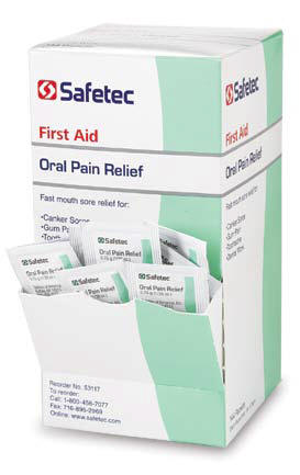 Oral Pain Relief Packets